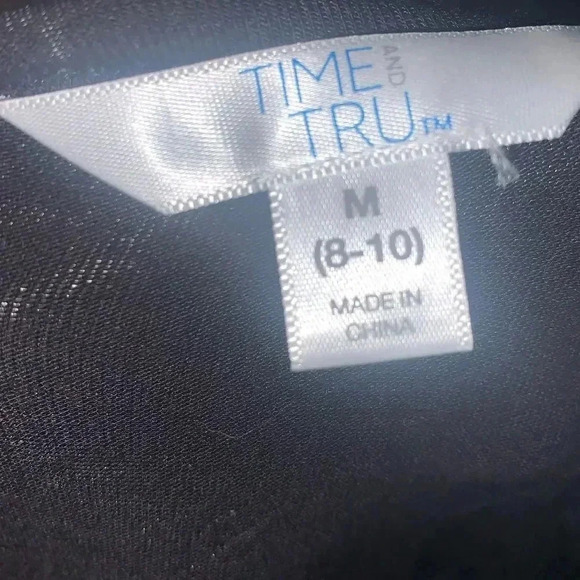 Time & tru lace long sleeve cotton blouse - Picture 2 of 4